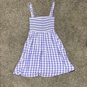 Maaji Purple and White Gingham Kids Dress